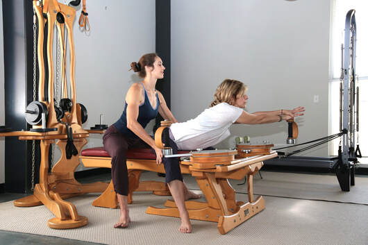the gyrotonic tower uses spirals to improve our posture, find space in our joints, and gain flexibility